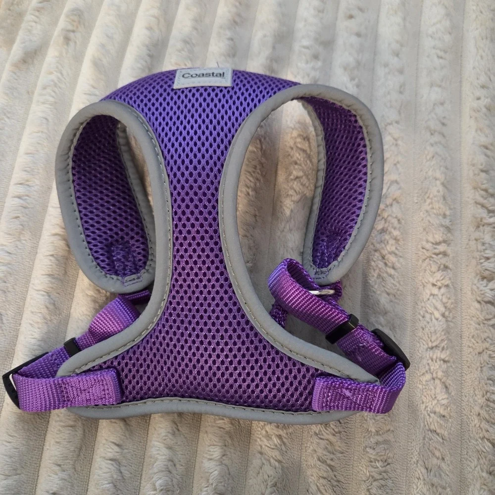 Coastal Pet Comfort Soft Reflective Wrap Adjustable Dog Harness Purple Small